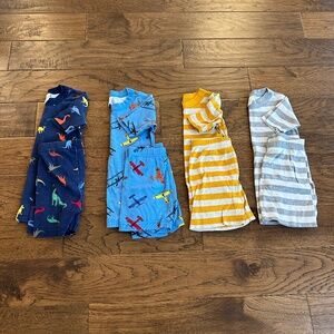 Lot of Hanna Andersson Size 6-7 Short John Pajamas